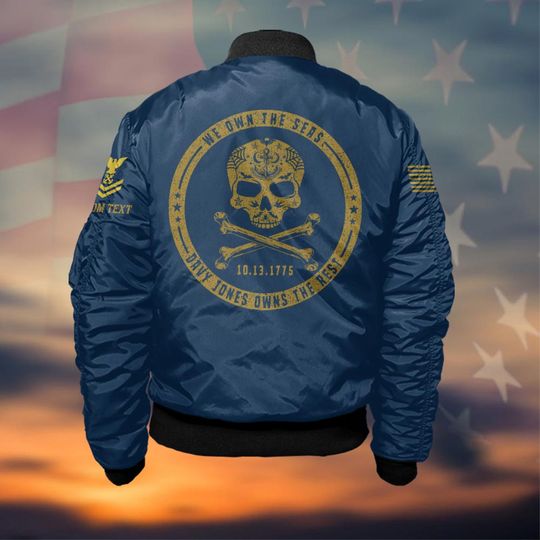 Customized We Own the Seas – US Navy - Bomber Jacket