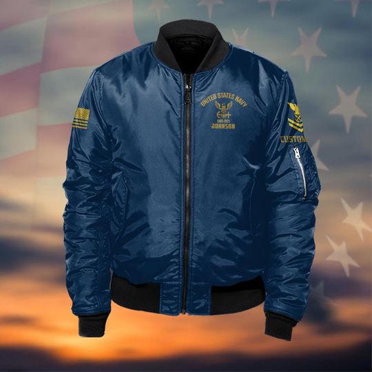 Customized We Own the Seas – US Navy - Bomber Jacket