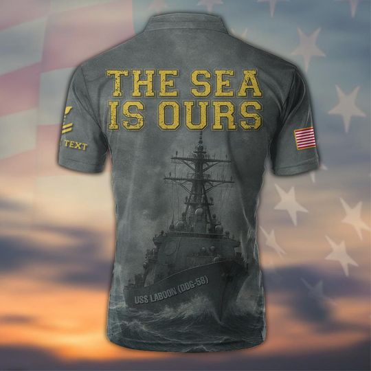 Customized The Sea Is Ours US Navy Bowling Jersey