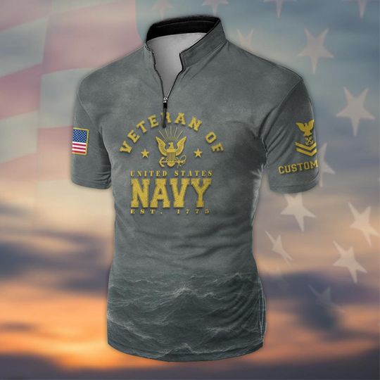 Customized The Sea Is Ours US Navy Bowling Jersey