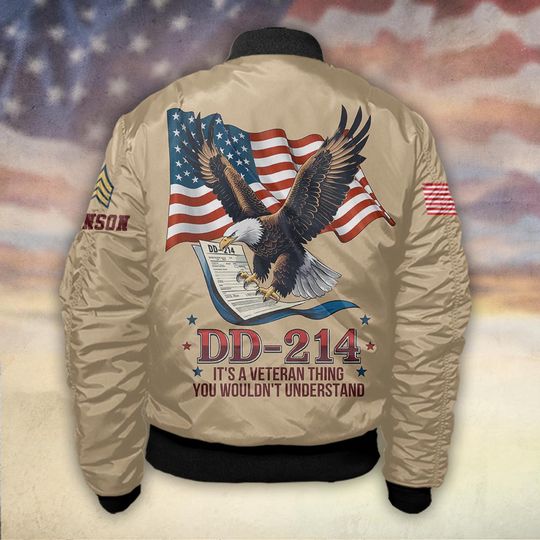 DD-214 It’s A Veteran Thing, You Wouldn’t Understand - Bomber Jacket