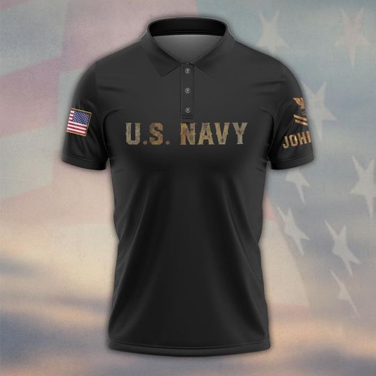 Customized United States Navy Polo Shirt