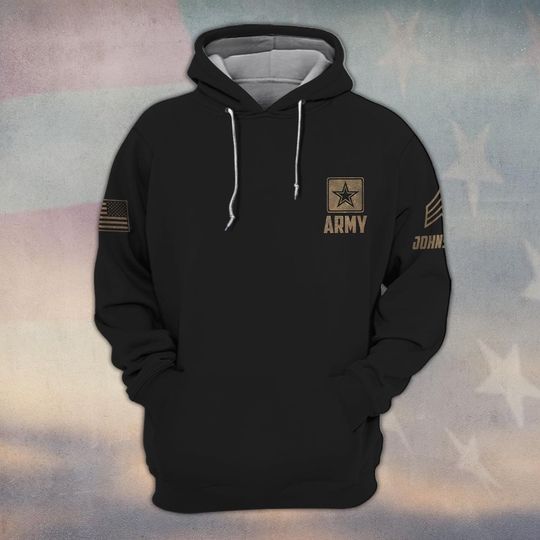 Customized U.S Veteran 3D Hoodie