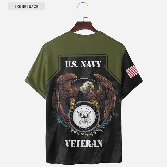 Personalized U.S. Navy Veteran 3D T-Shirt