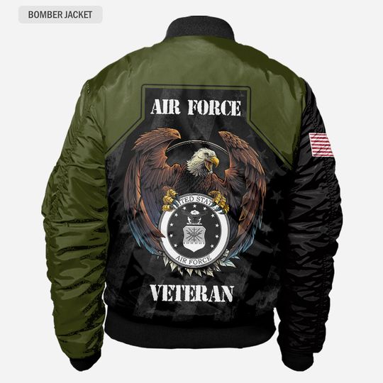 Personalized U.S. Air Force Veteran Bomber Jacket