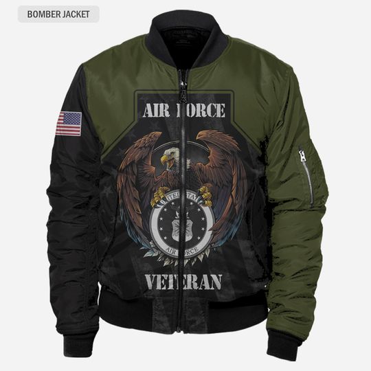 Personalized U.S. Air Force Veteran Bomber Jacket