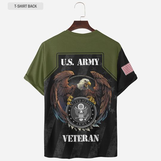 Personalized U.S. Army Veteran 3D T-Shirt