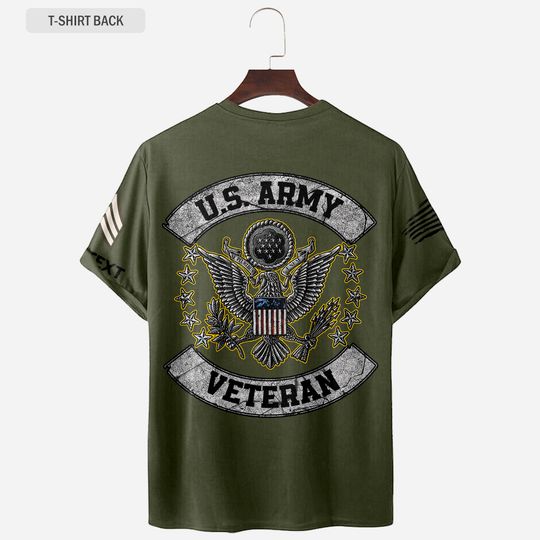 Personalized Army Veteran 3D T-Shirt