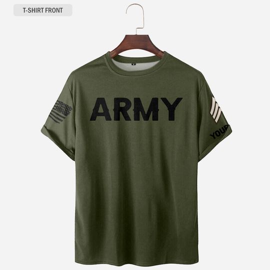 Personalized Army Veteran 3D T-Shirt