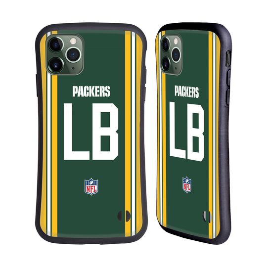 football GREEN BAY PACKERS POSITIONS & LOGO HYBRID CASE FOR APPLE iPHONES PHONES