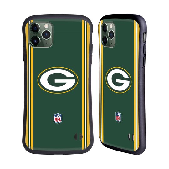 football GREEN BAY PACKERS POSITIONS & LOGO HYBRID CASE FOR APPLE iPHONES PHONES