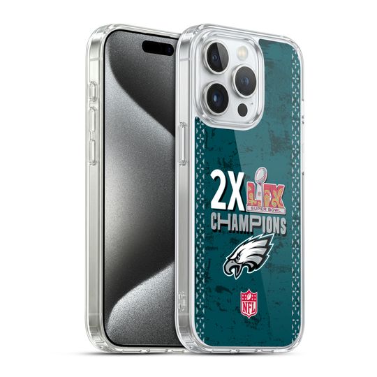 football 2025 SUPER BOWL LIX CHAMPIONS SOFT GEL CASE FOR APPLE iPHONE PHONES