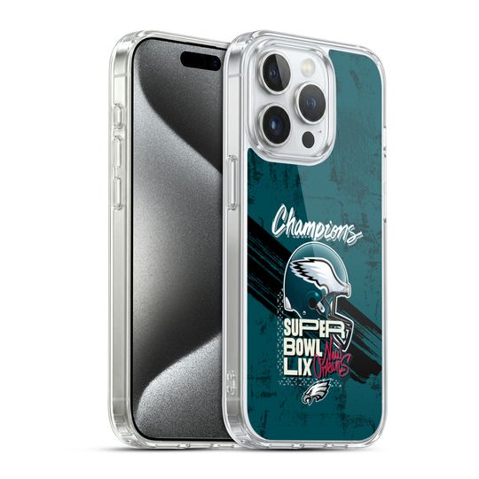 football 2025 SUPER BOWL LIX CHAMPIONS SOFT GEL CASE FOR APPLE iPHONE PHONES