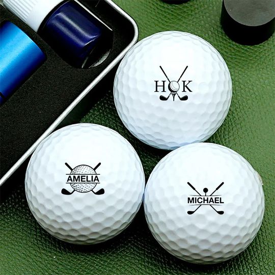 Custom Name Golf Ball Stamp Gift For Golfer, Golf Lovers