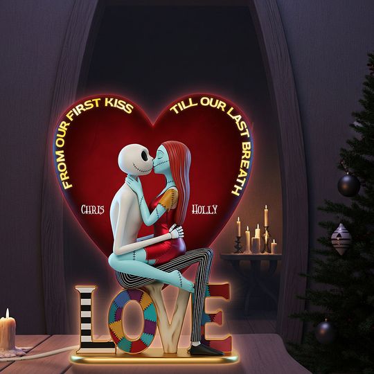 Personalized Gifts For Couple, Custom Shape Acrylic Light Box