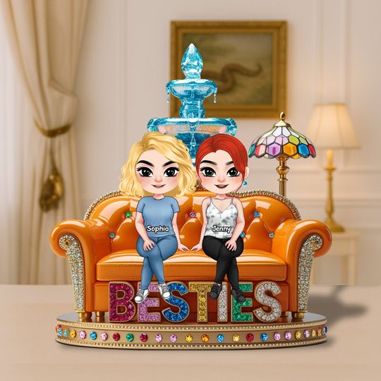 Besties Plaque - Personalized Gifts For Besties