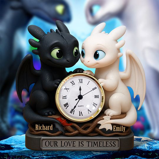 Couple Forever Desk Clock Plaque Personalized Gifts For Couple