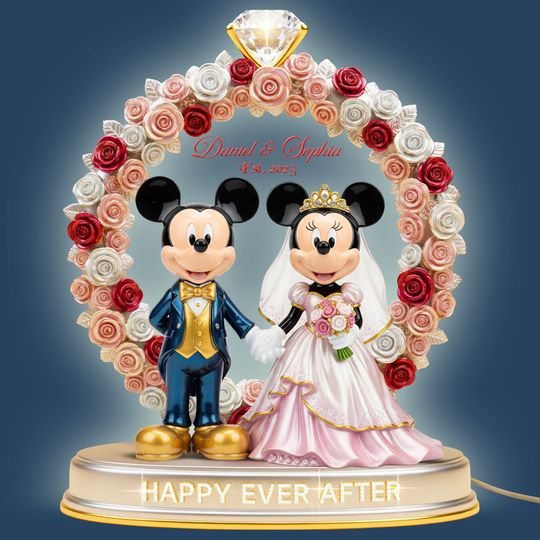 Happy Ever After Light Box Personalized Gifts For Couple