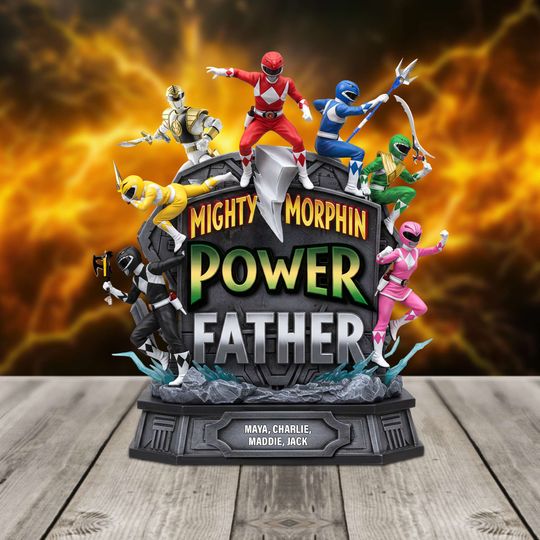 Power Father Acrylic Plaque Personalized Gifts For Dad