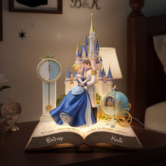 Romantic Couple Acrylic Light Box - Personalized Gifts For Couple