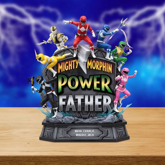 Power Father Acrylic Plaque Personalized Gifts For Dad