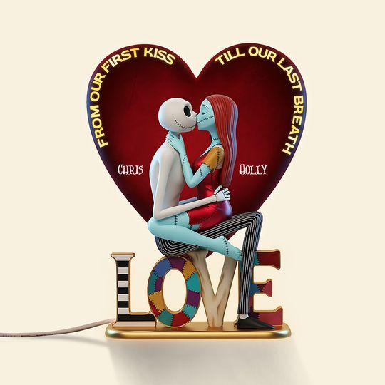 Personalized Gifts For Couple, Custom Shape Acrylic Light Box