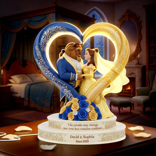 A Timeless Tale Of Love Light Box - Personalized Anniversary Gift For Couples, Valentine Gift, Wedding Gift