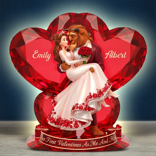 Couple's First Valentine Light Box - Personalized Gift For Couples