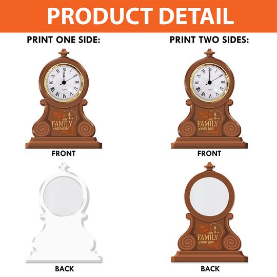 Funny Dad Desk Clock Plaque - Personalized Gifts For Dad