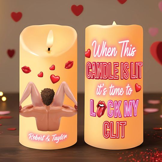 Naughty Couple LED Candle - Personalized Gifts For Couple