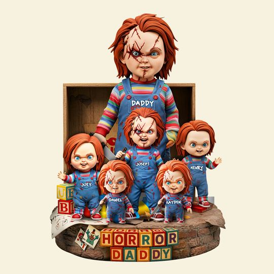 Horror Dad Plaque - Personalized Gifts For Dad