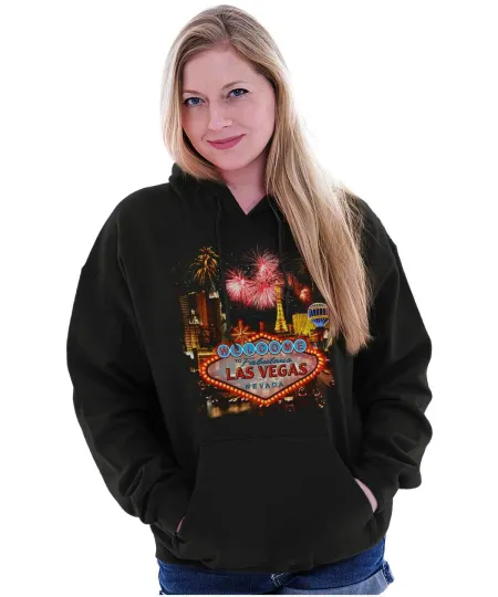 Discover Welcome to Fabulous Las Vegas NV Fireworks Hoodie Unisex Hooded