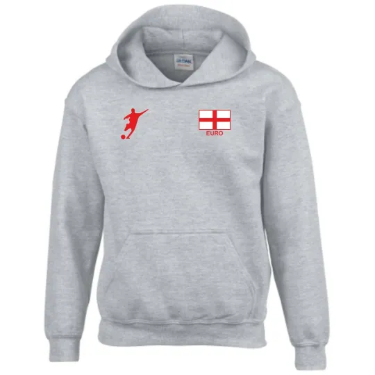 Discover England Football Hoodie Three Lions Flag Fans Barmy Army Men