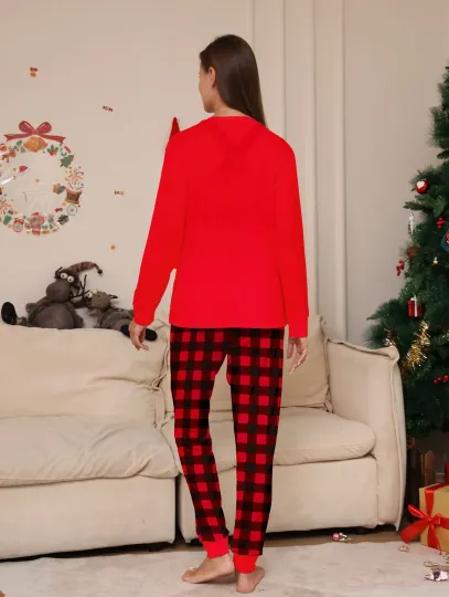 Discover Christmas Family Matching Pajama Set with Dog, Adult and Kids Sleepwear