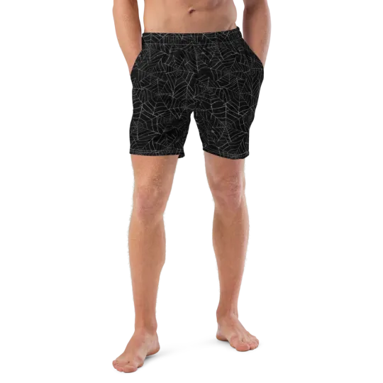 Discover Spiderweb Men's Swim Trunks