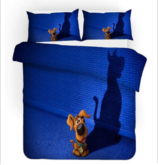 Scooby Doo Bedding Set Christmas Gift Quilt Cover Duvet Cover Pillowcase