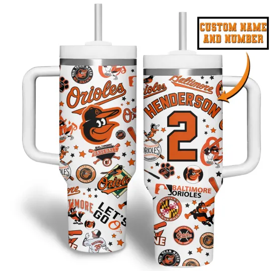 Discover Baltimore Baseball Fan Insulated Tumbler with Handle 40oz