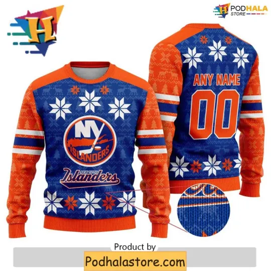Discover Personalized New York Islanders Ugly Christmas Sweater, Christmas Gift