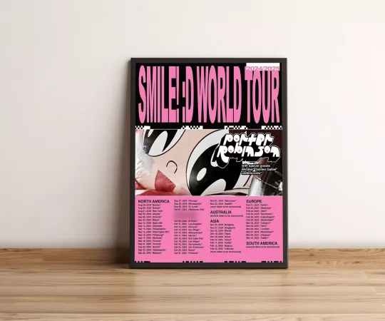 Porter Robinson Announces Smile World Tour 2024 2025 Poster