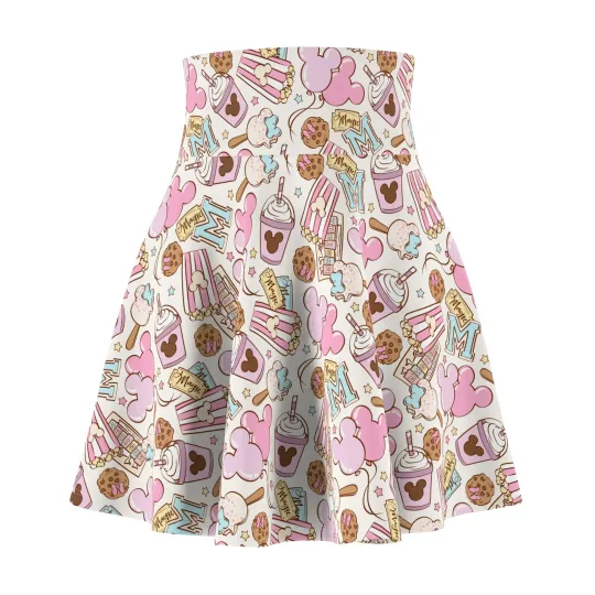 Discover Disney Snacks Women's Skater Skirt, Gift for Her