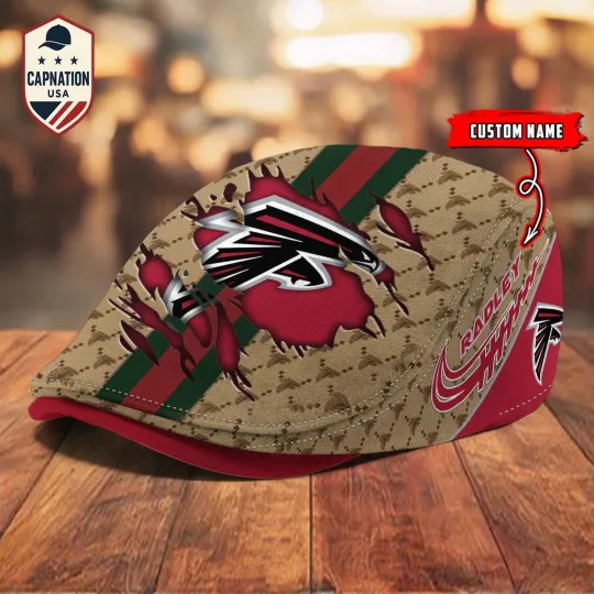 Discover Atlanta-Falcons Jeff Cap football Newsboy Cap Golf Cap Driving Gift for Men