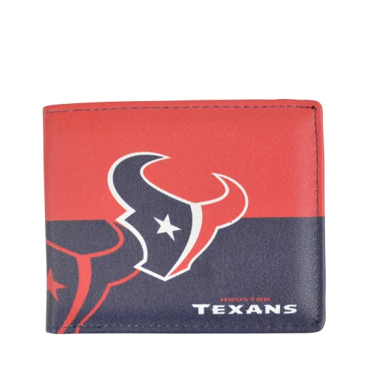Discover football Houston Texans Team Men Leather Wallet Gift For Him