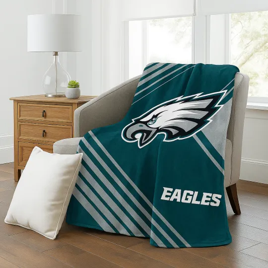 Discover Philadelphia Eagles football Plush Blanket, Soft & Warm