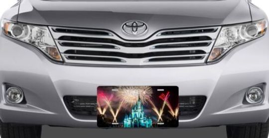 Castle Fireworks - Walt Disney License Plate