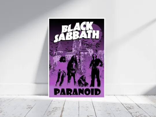 Discover Black Sabbath Concert Rock Album Poster Vertical