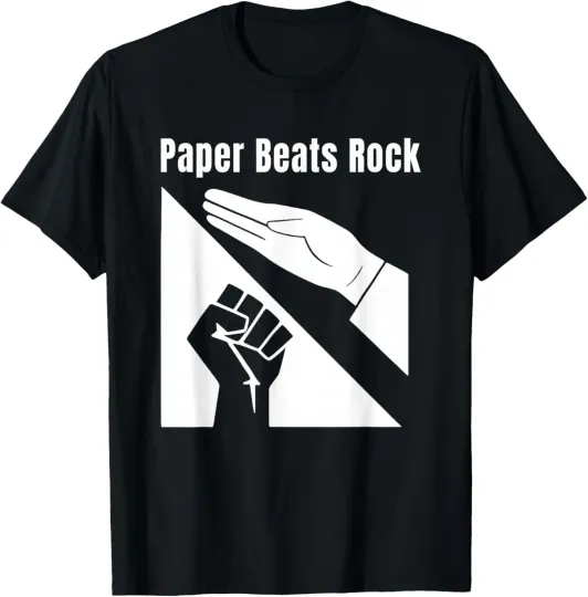 Discover Paper Beats Rock Funny T-Shirt