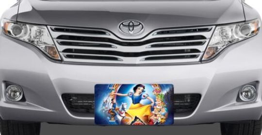 Snow White Cast - Disney License Plate