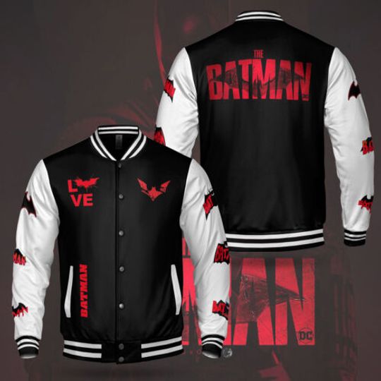 The Dark Knight Batman Baseball Jacket, Superhero Jacket
