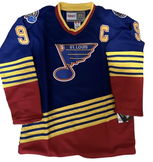 Discover Wayne Gretzky St. Louis Blues CCM Throwback Jersey Men's Blue