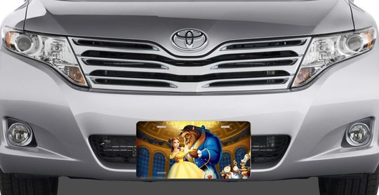 Beauty and the Beast Disney License Plate